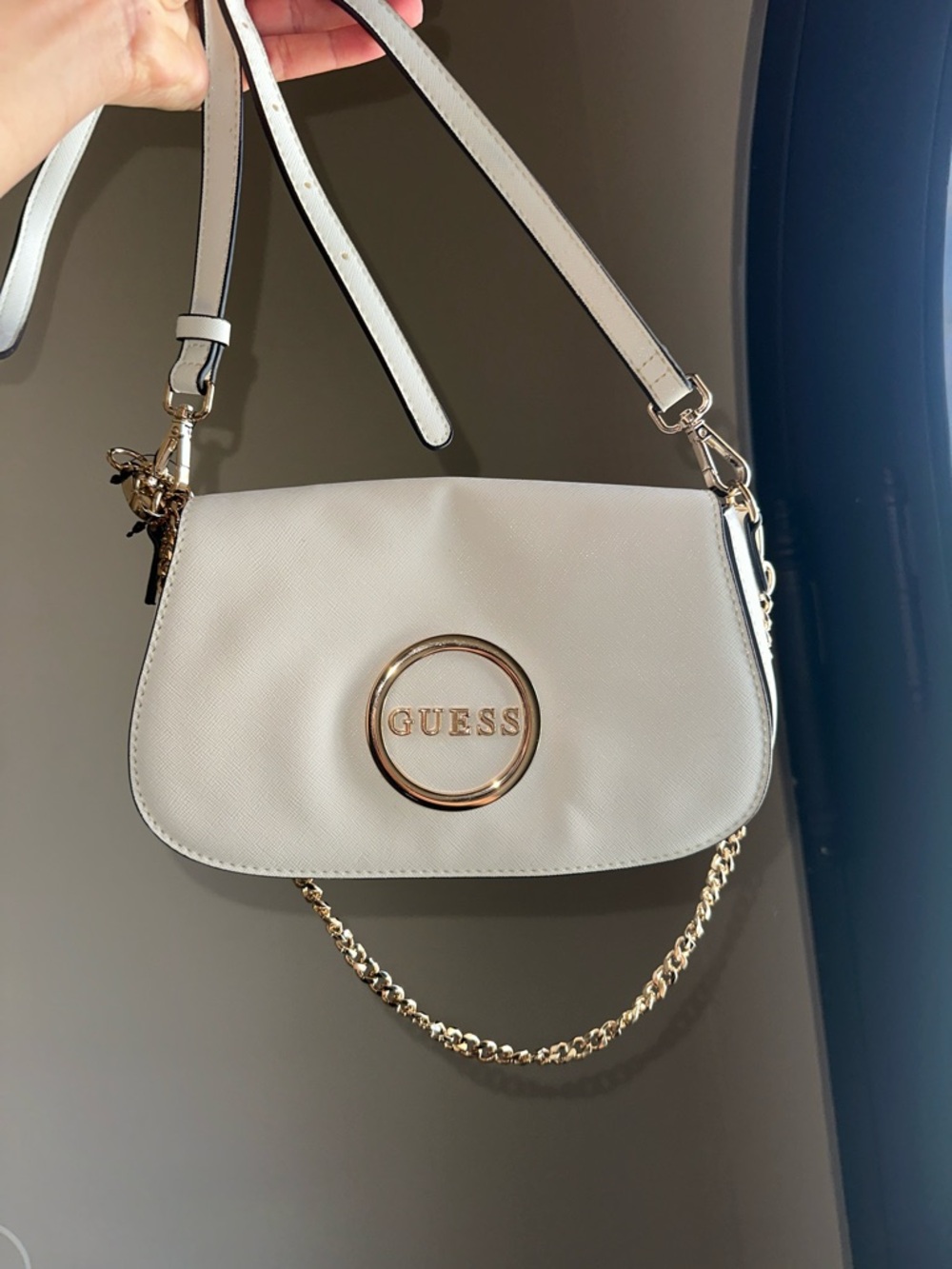 GUESS White Crossbody Bag (Free gift with purchase)